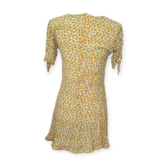 Faithfull The Brand Floral Mini Dress Yellow As Seen On Taylor Swift Size Small - Picture 7 of 8